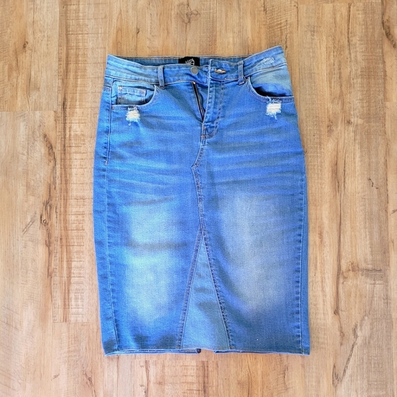 Denim Jean Skirt sz 8 - Picture 1 of 6